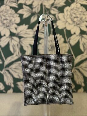 Alexander Wang Black Crystal Mesh Tote EUC no missing stones